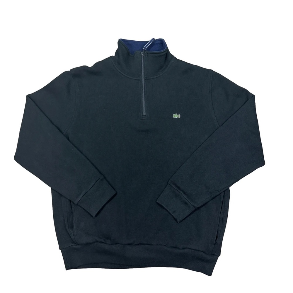 Lacoste 1/4 Zip Pullover Cotton Sweater Men’s Size 3XL FA10452 PREPPY GATOR